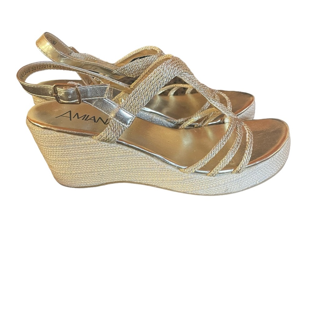 Amiana Strappy Wedge Sandal